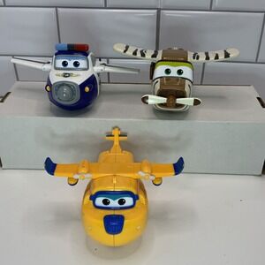 Set of 3 Super Wings Jet Transforming Series 5" Figure Preschool Plane *READ*